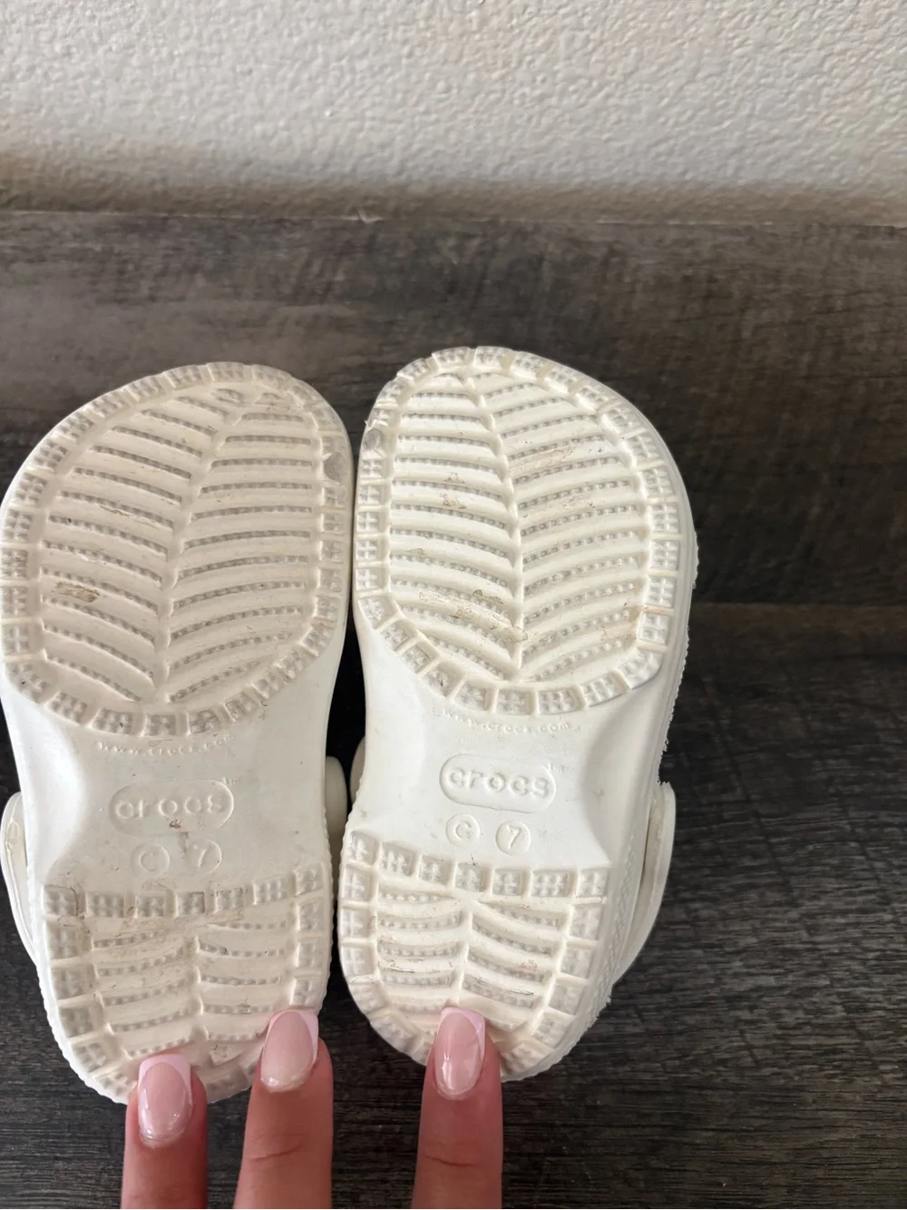 CROCS Kids White Classic Clog Sandals